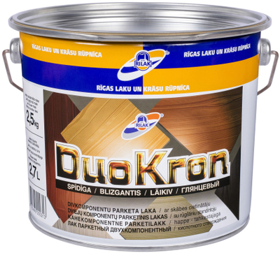 Llak dekorativ Rilak Duokron Gloss, me shkëlqim, 2.7L, transparent