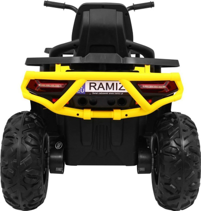 Makina elektrike për fëmijë Ramiz ATV Desert 4x4, telekomandë, LED dhe Mp3, e verdhë