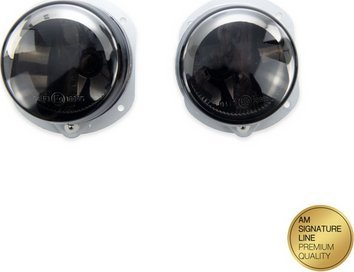 Drita mjegulle Mercedes H7 Smoke, 12V, set majtas–djathtas, të zeza