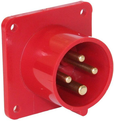 Prizë paneli industriale PCE Straight, 32A 4P 400V, IP44, e kuqe