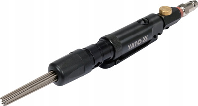 Skaler gjilpërash me ajër mini Yato YT-09913, 13 gjilpëra, 3000 goditje/min, i zi
