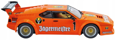 Makina garuese Carrera BMW M1 Procar Jägermeister Racing Team No.1, shkalla 1:32, DIGITAL 132, portokalli