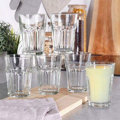 Set gotash qelqi, 6 copë, 360 ml, qelq i kthjellët