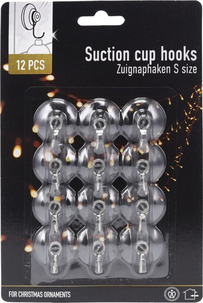 Set grepash me vakum për dekorime, 3 cm, 12 copë, transparent
