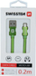 Kabllo për të dhëna Swissten USB A në micro USB, 0.2 m, 3A, tekstil, e kuqe