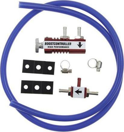 Valvul MBC Manual Boost Controller, rregullator presioni turbo, set me aksesorë, e kuqe