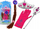 Set aksesorësh princeshe LEAN Toys Little Princess, shkop magjik kurorë doreza gërsheta, rozë