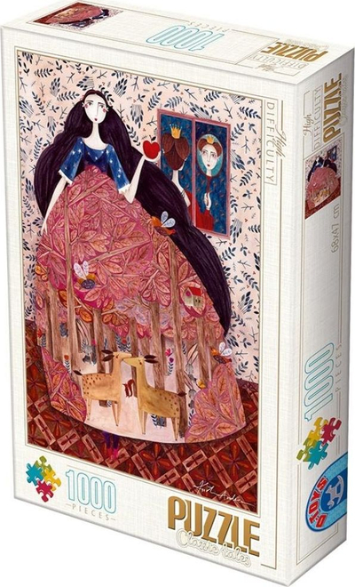 Puzzle DToys Andrea Kürti Snow White, 1000 copa, shumëngjyrësh