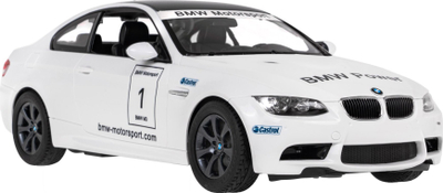Makina me telekomandë Rastar BMW M3, shkallë 1:14, e bardhë
