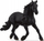 Figurë lodër Schleich Horse Club Friesian Stallion, kalë friesian, i zi