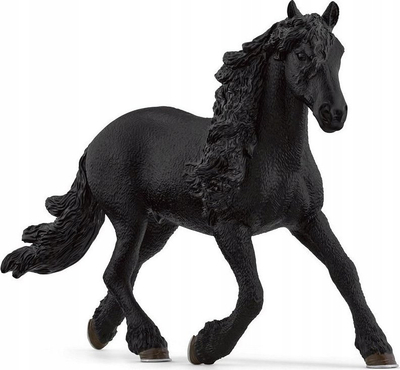 Figurë lodër Schleich Horse Club Friesian Stallion, kalë friesian, i zi