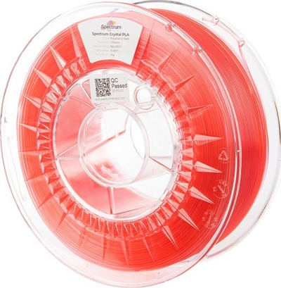 Filament 3D Spectrum PLA Crystal, 1.75mm, 1kg, i kuq Raspberry