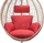 Jastëk për karrige varëse cocoon swing nest, i butë, për ambiente të brendshme dhe të jashtme, gri