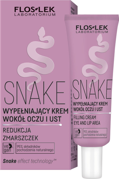 Kрем за очи и усни Floslek Snake, против брчки, 30 ml