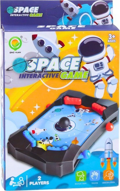 Loja tavoline Dexterity Game Space Ball, mini, për shkathtësi, e bardhë