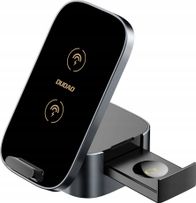 Karikues wireless Dudao A11Pro+ 3in1, 15W, për telefon smartwatch kufje, i zi