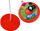 Luhatëse kopshti LeanToys Sport Swing Round Plate 423, e rregullueshme, për kalamaj, e kuqe