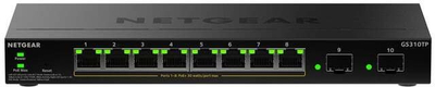 Switch rrjeti Netgear GS310TP-200EUS, 8x Gigabit PoE+, 55W, i zi