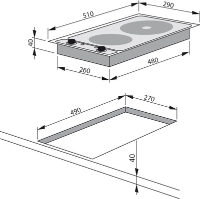 Pllakë gatimi Hansa BHEI301060, 37cm, 3000W, inoks argjendtë