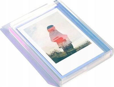 Kornizë fotosh LoveInstant Frame, transparente, me efekt iridescent