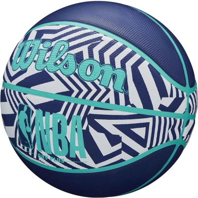 Top basketbolli Wilson NBA DRV Plus Dazzle Camo, madhësia 7, navy blue