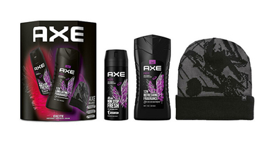 Set për kujdes të trupit Axe Excite cap, Xhel dushi 250 ml + Deodorant sprej 150 ml