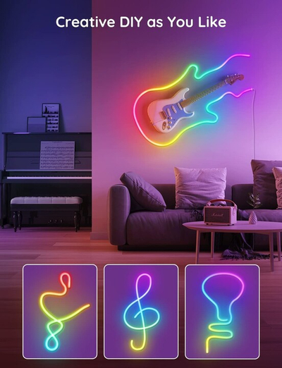 Shirit fleksibil Govee Neon SMART LED RGBIC, 3m