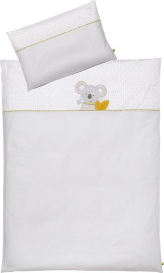 Set çarçafësh Bed Linen Koala, 135 x 100 cm, për kalamaj, gri e hapur