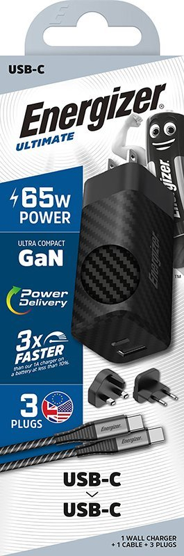Karikues muri Energizer A65MUC, Power Delivery dhe Quick Charge, universal, i zi