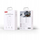 Karikues muri XO CE34, 2x USB 2.4A 12W, me kabllo MicroUSB, i bardhë