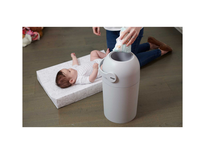 Kosh për pelena Magic Diaper Pail, 40L, sistem kundra erës, gri concrete