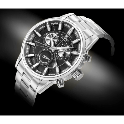 Orë dore Giewont Silver, analog, çelik inox, argjendi