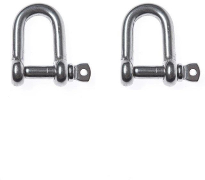 Аксесоар за гуми Haushalt M6 Rope Fastening 1/4 Circle 2DD, фиксирање со завртка M6, метал, сребрена боја