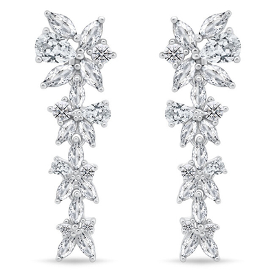Vathë për femra Brilio Silver EA1159W, të argjendtë