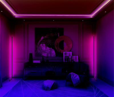 Kornizë tavoline Mozos EDF-PRO, elektrike, me llambë RGB, e bardhë