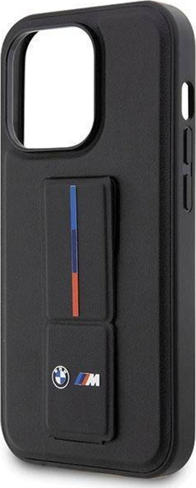 Husë BMW BMHCP14X22GSLK për iPhone 14 Pro Max, hardcase me rrip Grip, e zezë