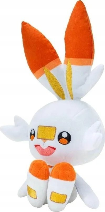 Lodër pellushi Jazwares Pokémon Scorbunny, 20cm, shumëngjyrëshe