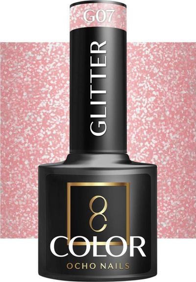 Llak thonjsh hibrid Activeshop Ocho Nails G07, me shkëlqim, 5 g
