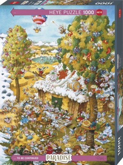 Puzzle Heye Paradise in Summer, 1000 copa, ilustrim veror, shumëngjyrësh