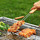 Shkopinj BBQ për skarë, çelik, set me 4 copa, 38.5 cm