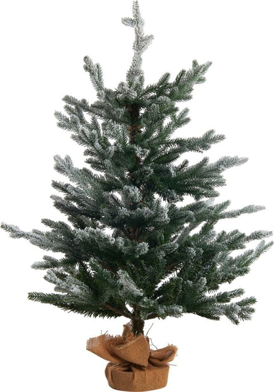 Pemë artificiale Krishtlindjesh RINGROSE, 90 cm, efekt bore, jeshile