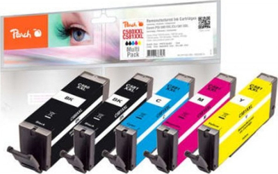 Toner Peach PI100-396 MP 580XXL 581XXL, set 5 copë, rendiment i lartë, shumëngjyrësh