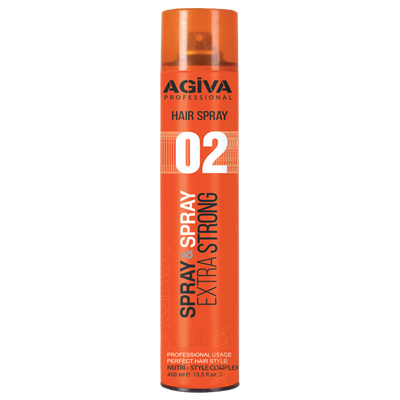 Llak për flokë Agiva 02 Extra Strong Hold, 400 ml