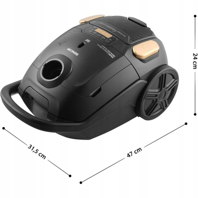 Fshesë me korent Sencor SVC 8330BK, 800W, 3L, 68dB, e zezë