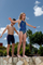 Kostum banje njëpjesësh Arena Galactic Pro për goca, MaxLife Eco, dizajn Swim Pro, blu