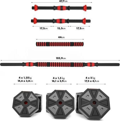Set shtanga HMS SGC20, 20 kg