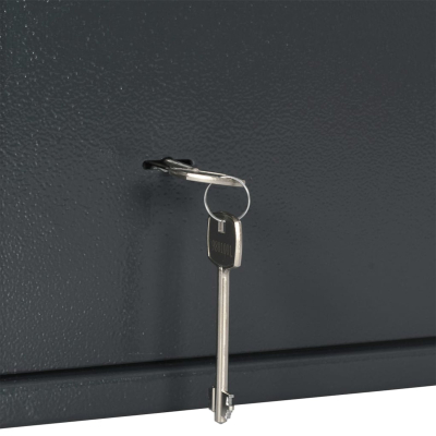 Kasa sigurie VidaXL Safe Box, çelik, 25 x 35 x 25 cm, gri e errët