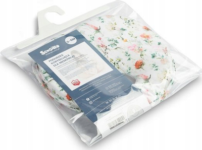 Jastëk korrektues për bebe Sensillo Flowers, ergonomik, 22 x 22 cm, shumëngjyrësh