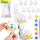 Set kreativ LEAN Toys 21364, 9 vezë shkumë për pikturim, lepurush dhe bojëra, shumëngjyrëshe