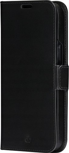 Këllëf telefoni Dbramante1928 Lynge për iPhone 14 Pro Max, lëkurë, portofol, i zi